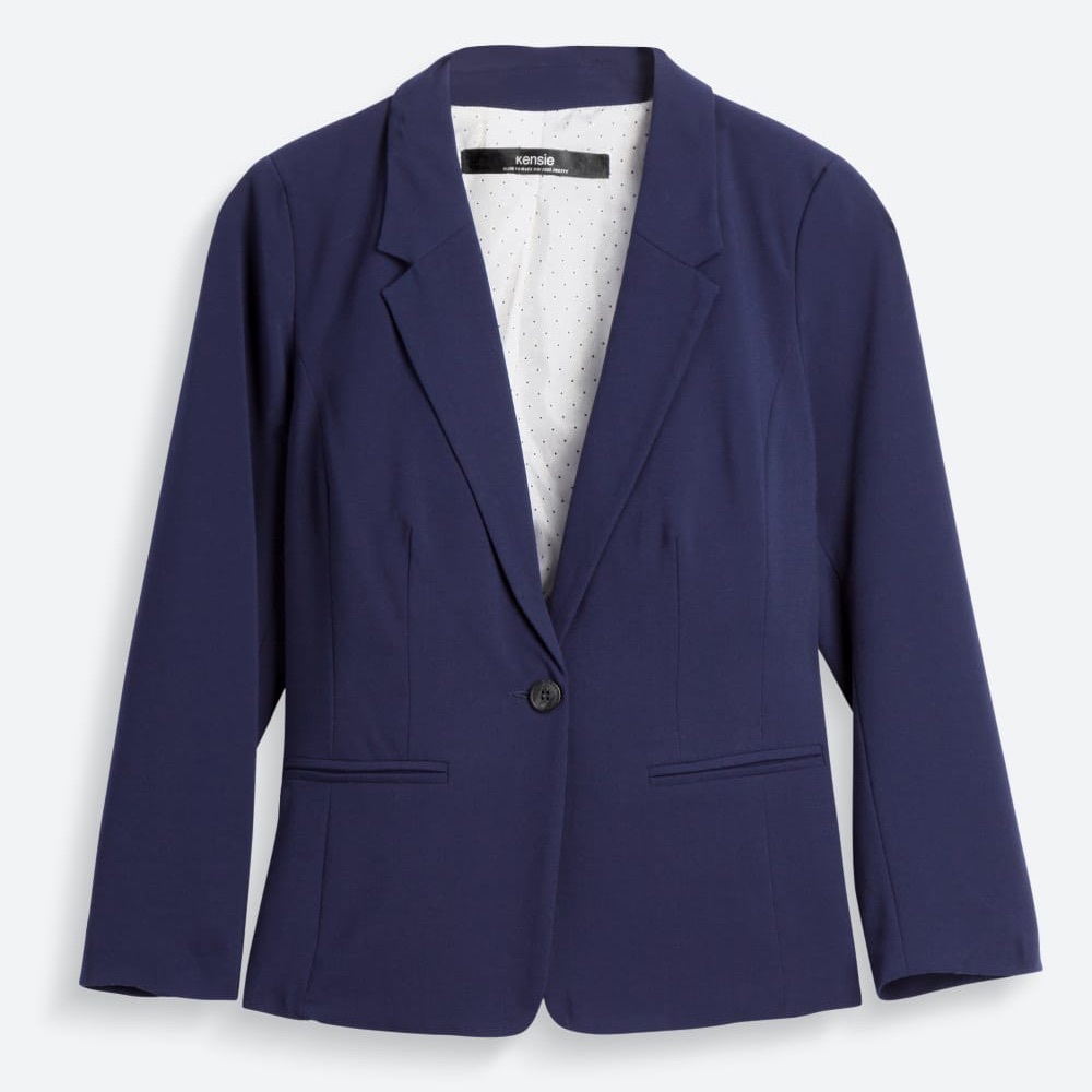 Kenzie- Rebekah Stretch Crepe Blazer- Small